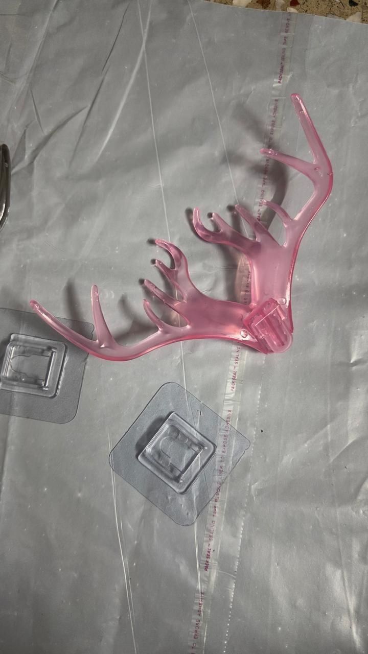 Deer Horns Antler Shaped Wall Hook | Decorative Clothes & Key Hanger (Pack of 1) | Multi-Color y17902-r9