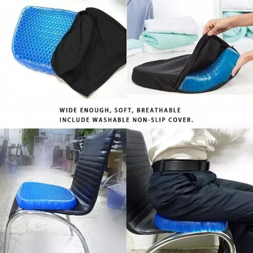 Gel Orthopedic Seat Cushion | Non-Slip, Breathable Chair Pad for Office, Car & Wheelchair – Back & Tailbone Pain Relief y17902-r9