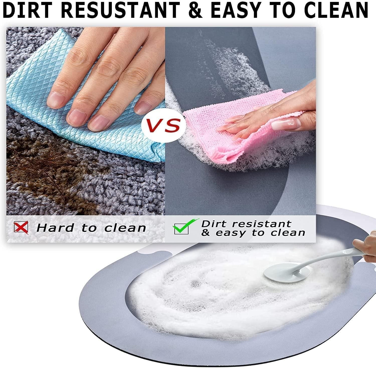 Super Absorbent Bath Floor Mat | Quick-Dry Water Soak Bathroom & Door Mat (Pack of 1) y17902-r9