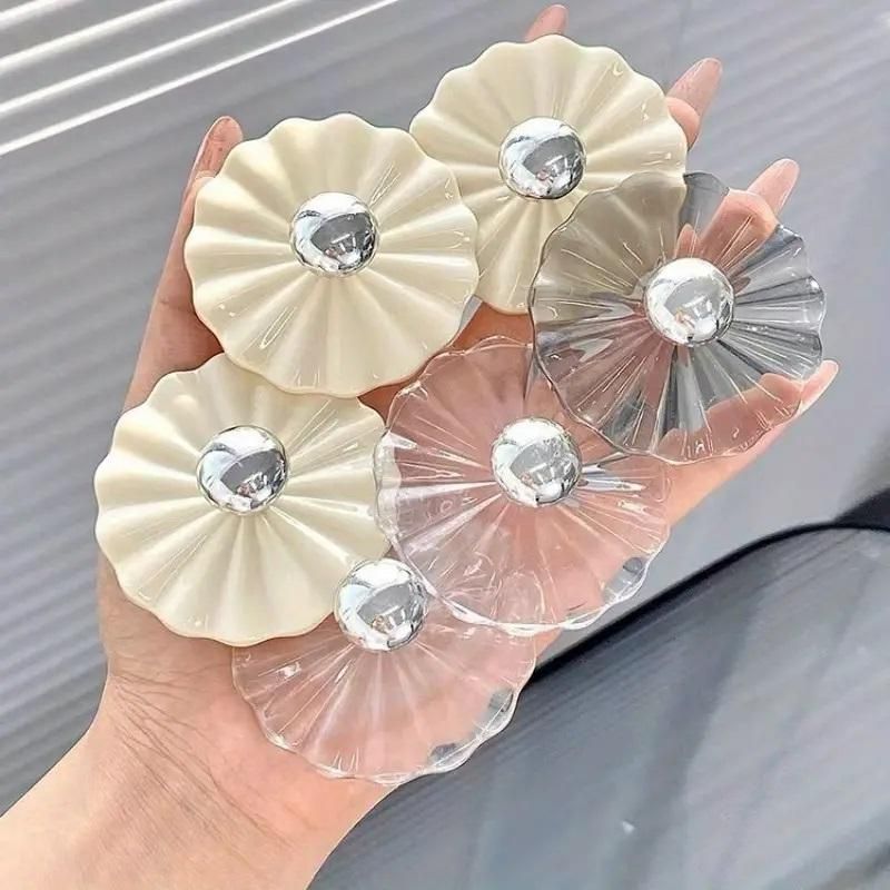 Petal Shaped Adhesive Wall Hooks (Pack of 5) | Heavy Duty Self-Adhesive Hooks for Wall, Kitchen, Bathroom & Home Organization y17902-r9